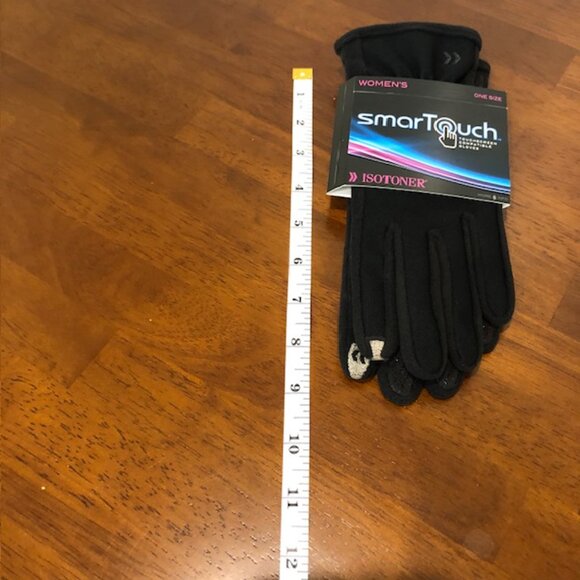 Isotoner Smartouch Women’s OS Black Gloves NWT - Picture 7 of 10